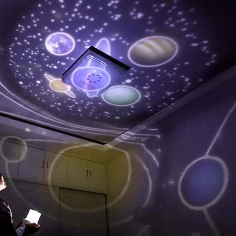 USB Rotating Star Projector Lamp for Romantic Gifts